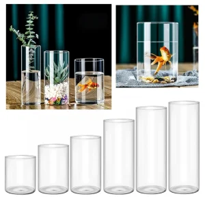 Elegant Glass Flower Vase for Home and Office Decor